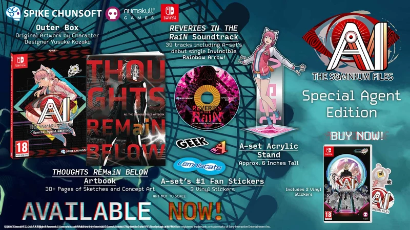 AI: The Somnium Files Special Agent Edition Nintendo Switch Edizione Regno Unito