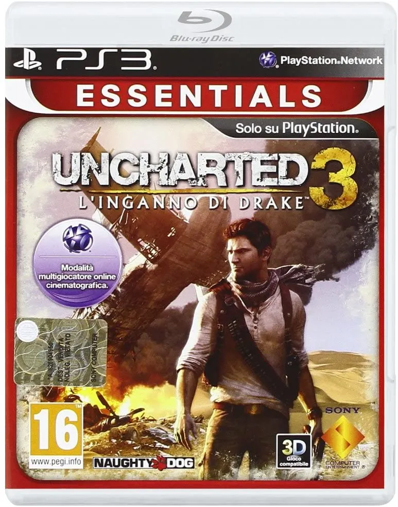 UNCHARTED 3 : L'INGANNO DI DRAKE PS3 (versione italiana)ESSENTIALS