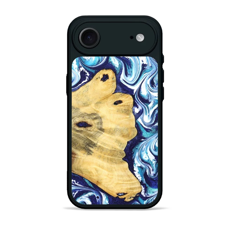 iPhone 17 Air Wood Phone Case - Clemmie (Blue, 829666)