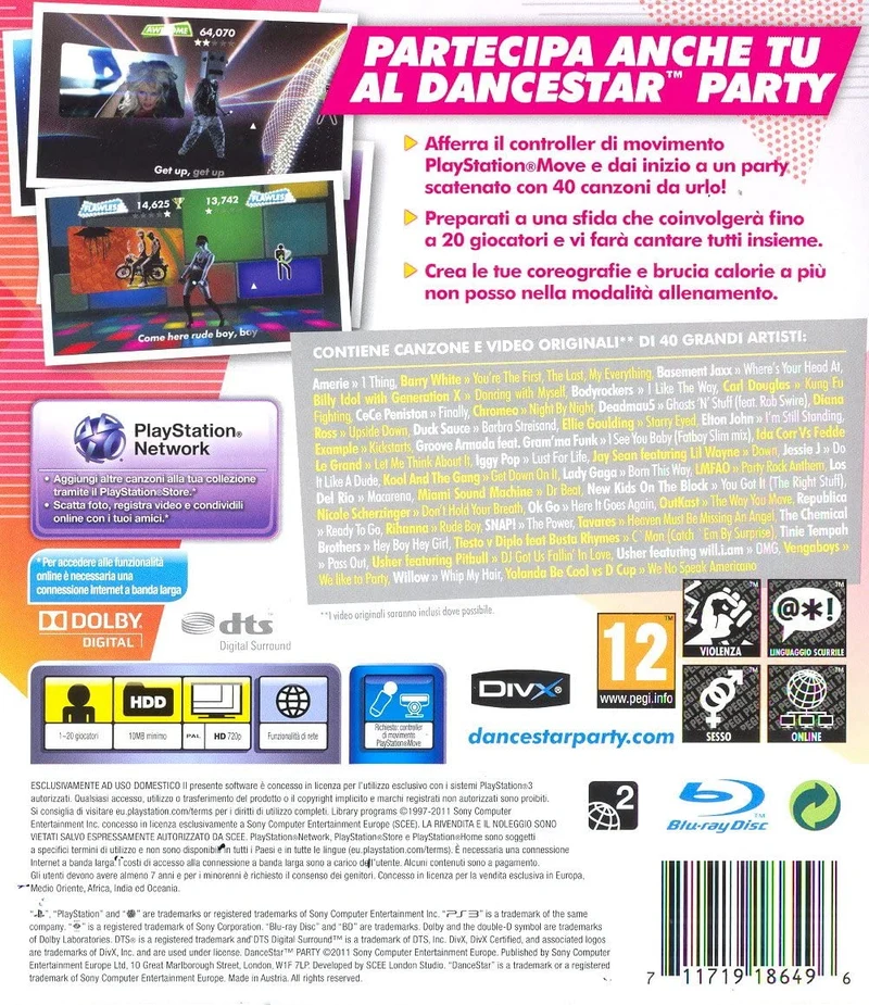 DENCE STAR PARTY PS3