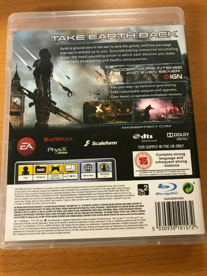 MASS EFFECT 3 PS3