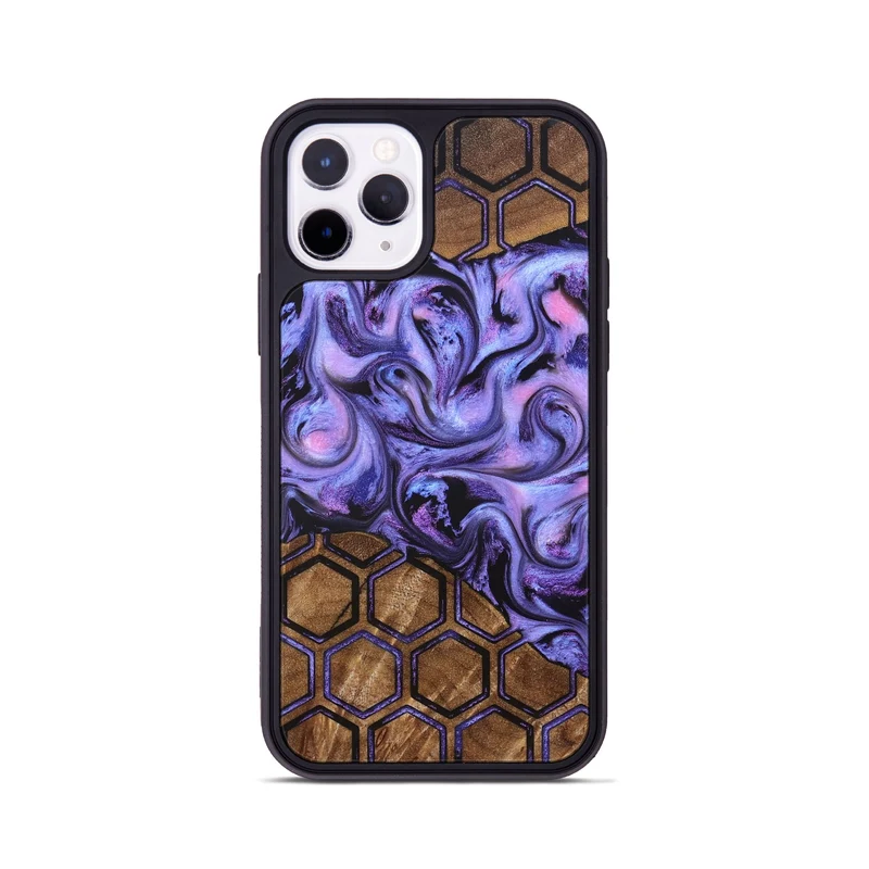 iPhone 11 Pro Wood Phone Case - Golden (Pattern, 829676)