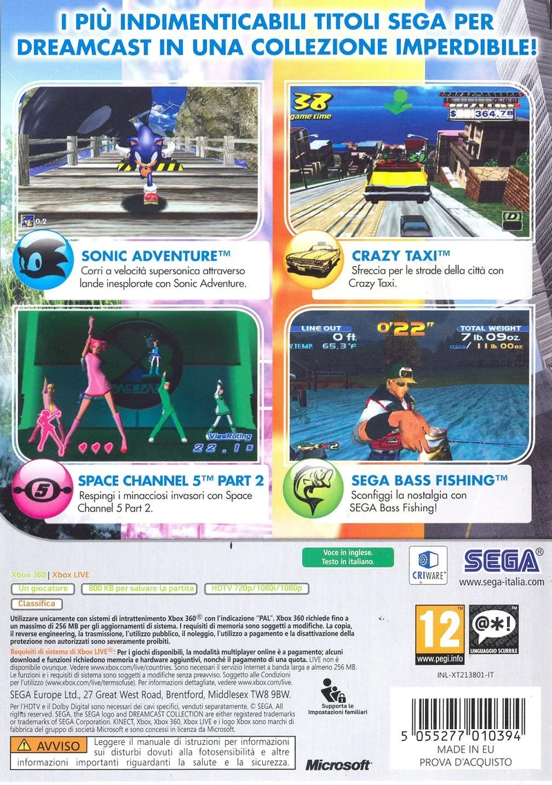 DREAMCAST COLLECTION XBOX 360 (versione italiana)