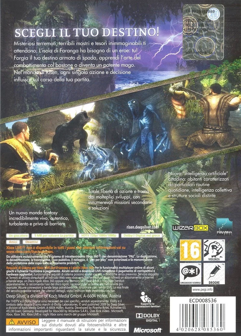 RISEN XBOX 360 (versione italiana)