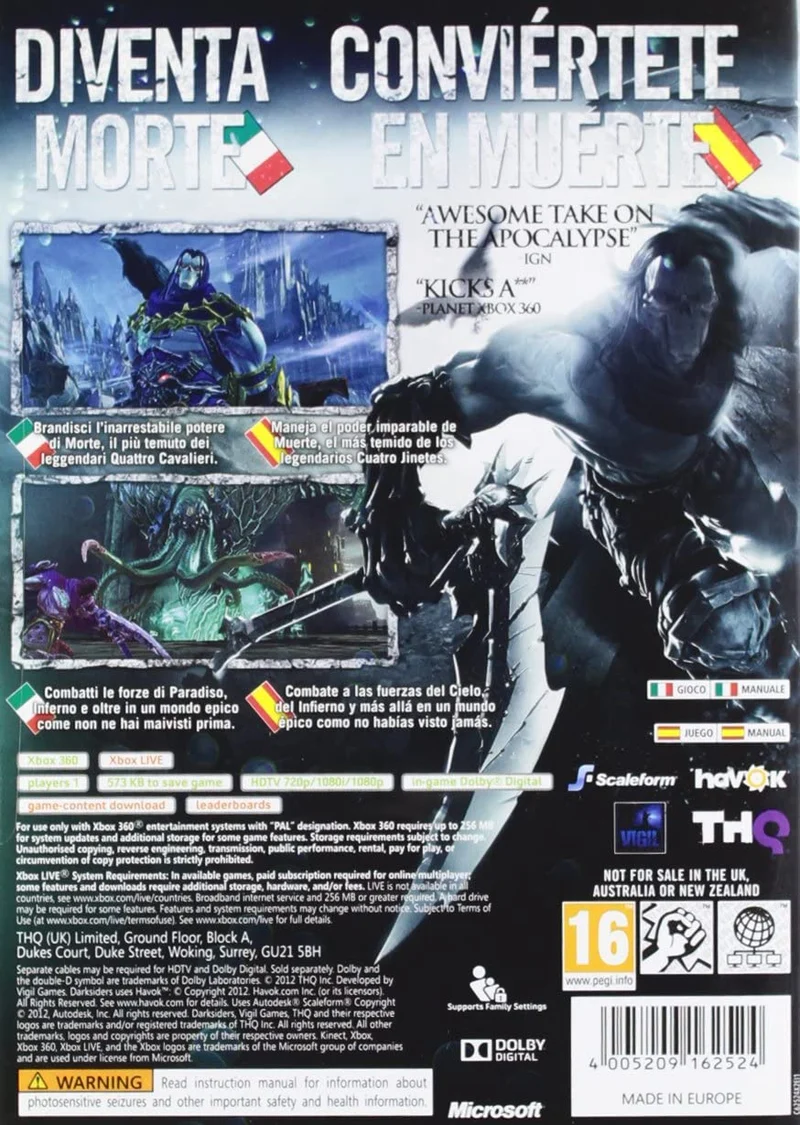 DARKSIDERS II XBOX 360 (versione italiana)