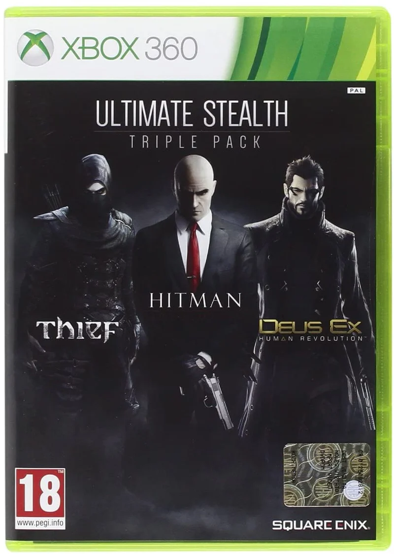 ULTIMATE STEALTH TRIPLE PACK-THIF-HITMAN-DEUS EX human revlution-xbox 360