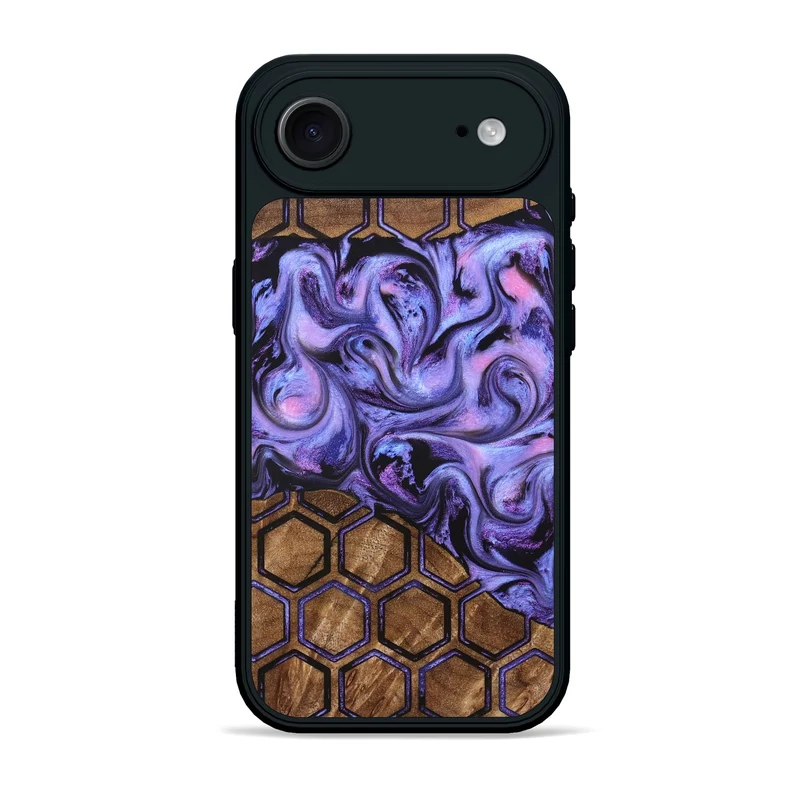 iPhone 17 Air Wood Phone Case - Golden (Pattern, 829676)