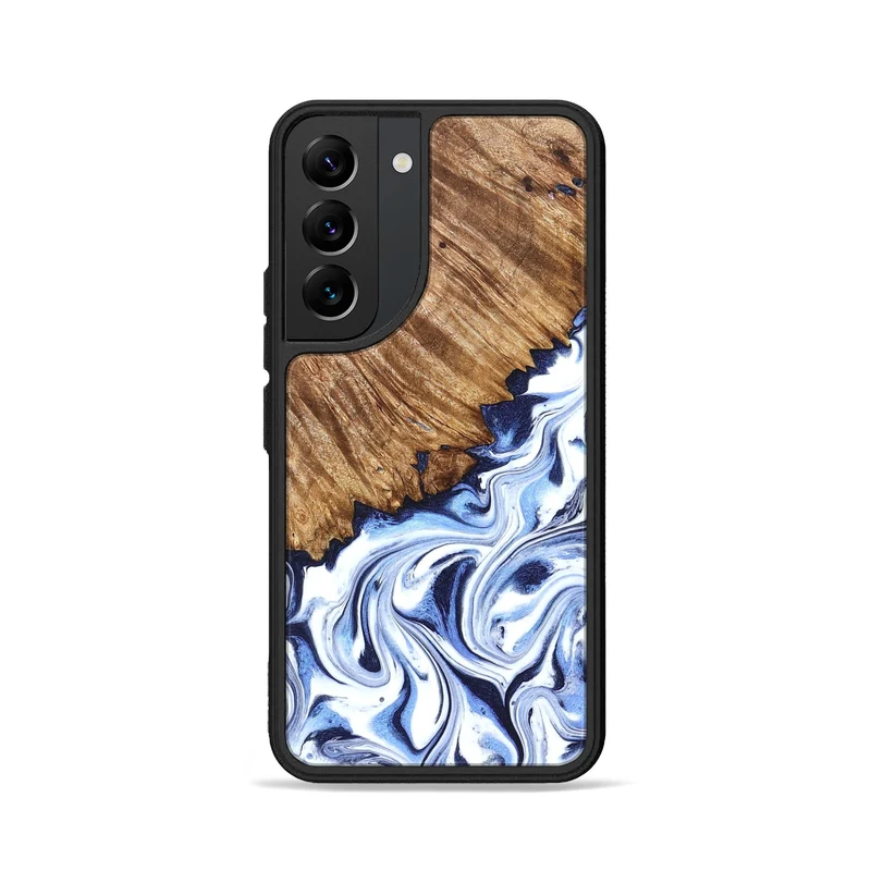 Galaxy S22 Wood Phone Case - Gerardo (Blue, 829664)