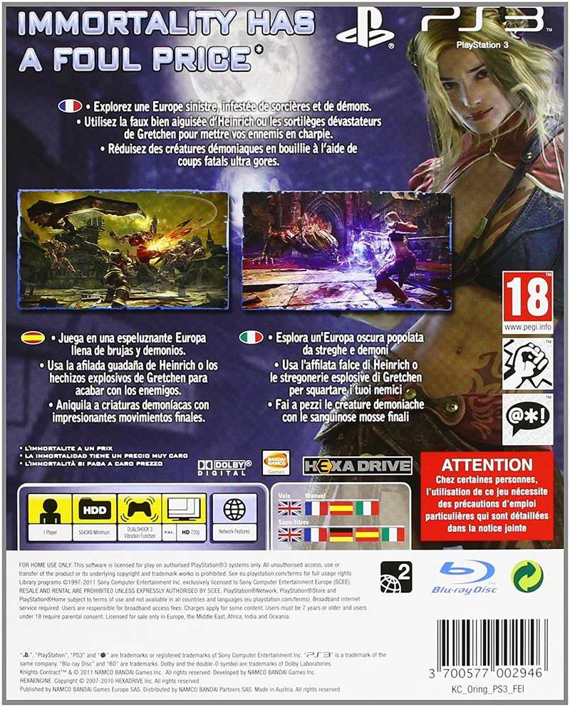 KNIGHTS CONTRACT PS3