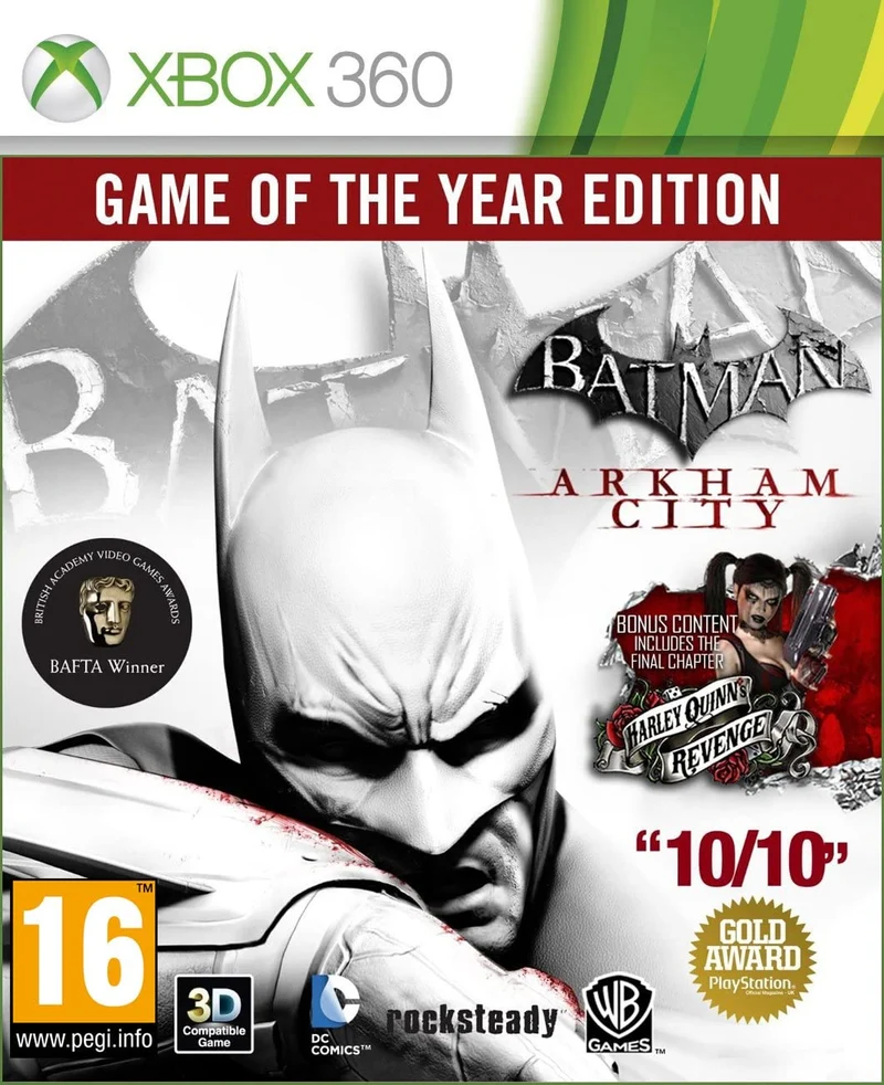 BATMAN ARKHAM CIYY GAME OF THE YEAR EDITION XBOX 360