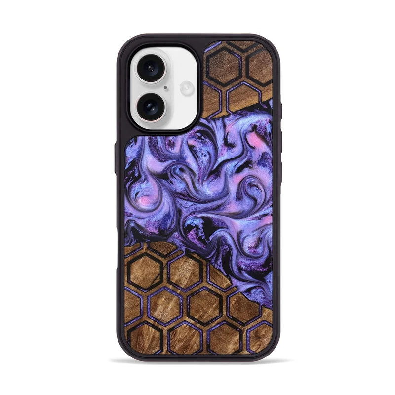 iPhone 17 Wood Phone Case - Golden (Pattern, 829676)