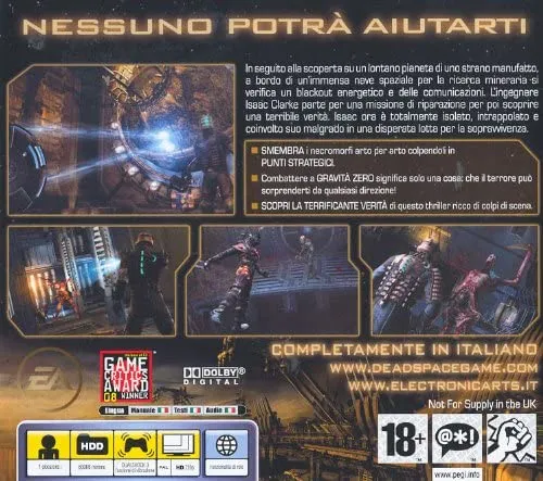 DEAD SPACE PS3(versione italiano)