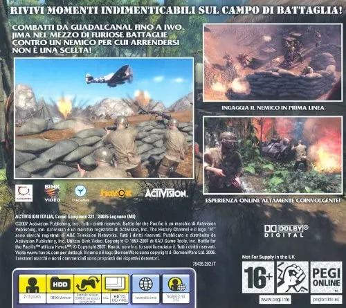 THE HISTORY CHANNEL BATTLE FOR THE PACIFIC PS3 (versione italiana)