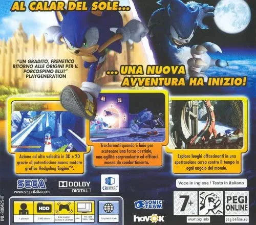 SONIC UNLEASHED PS3 (versione italiana)