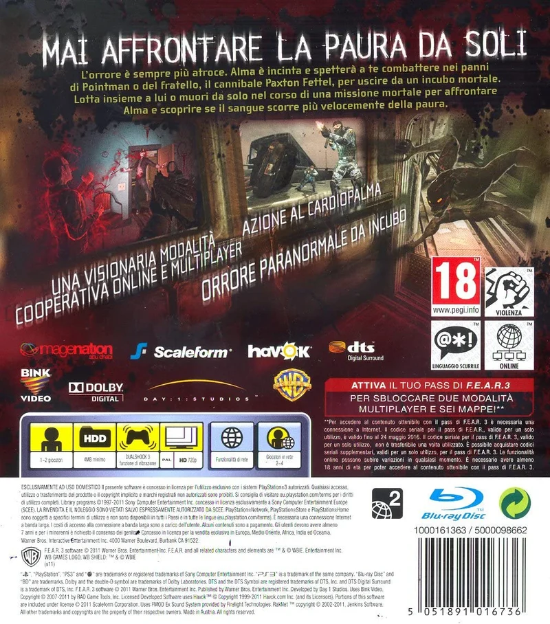 FEAR 3 PS3 (versione italiana)