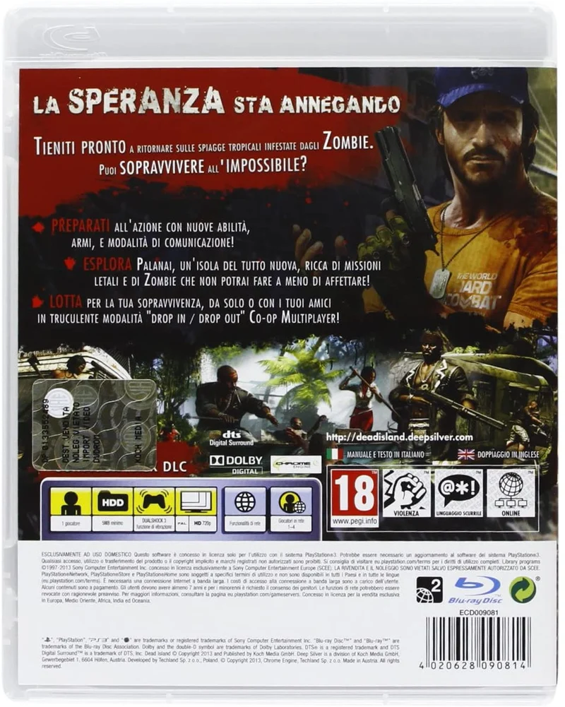 DEAD ISLAND RIPTIDE PS3 (versione italiana)