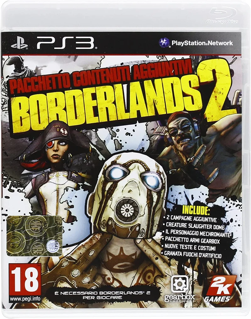 BORDERLANDS 2 pacchetto contenuti aggiuntivi ps3(e necessario borderlands 2 per giocare)