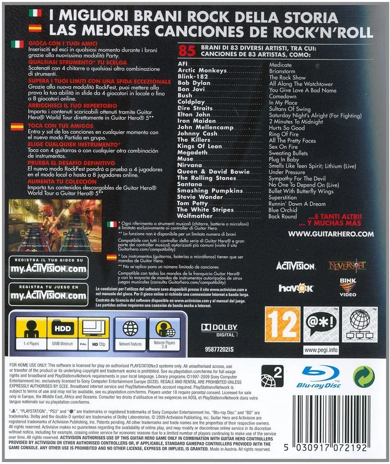GUITAR HERO 5 PS3