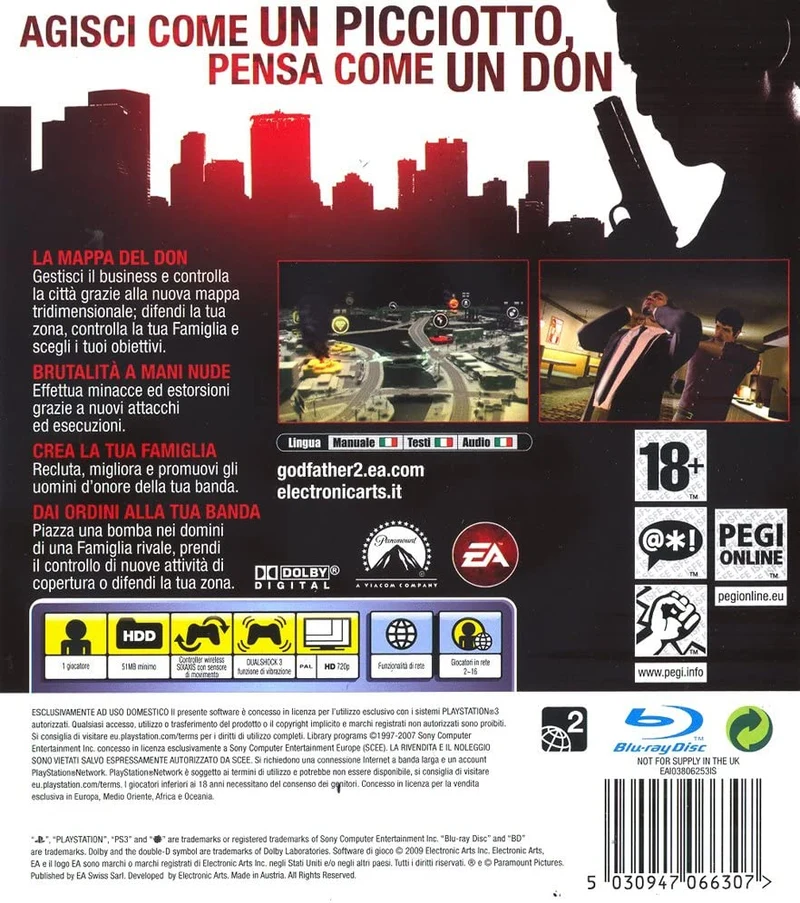 IL PADRINO II PS3 versione italiana