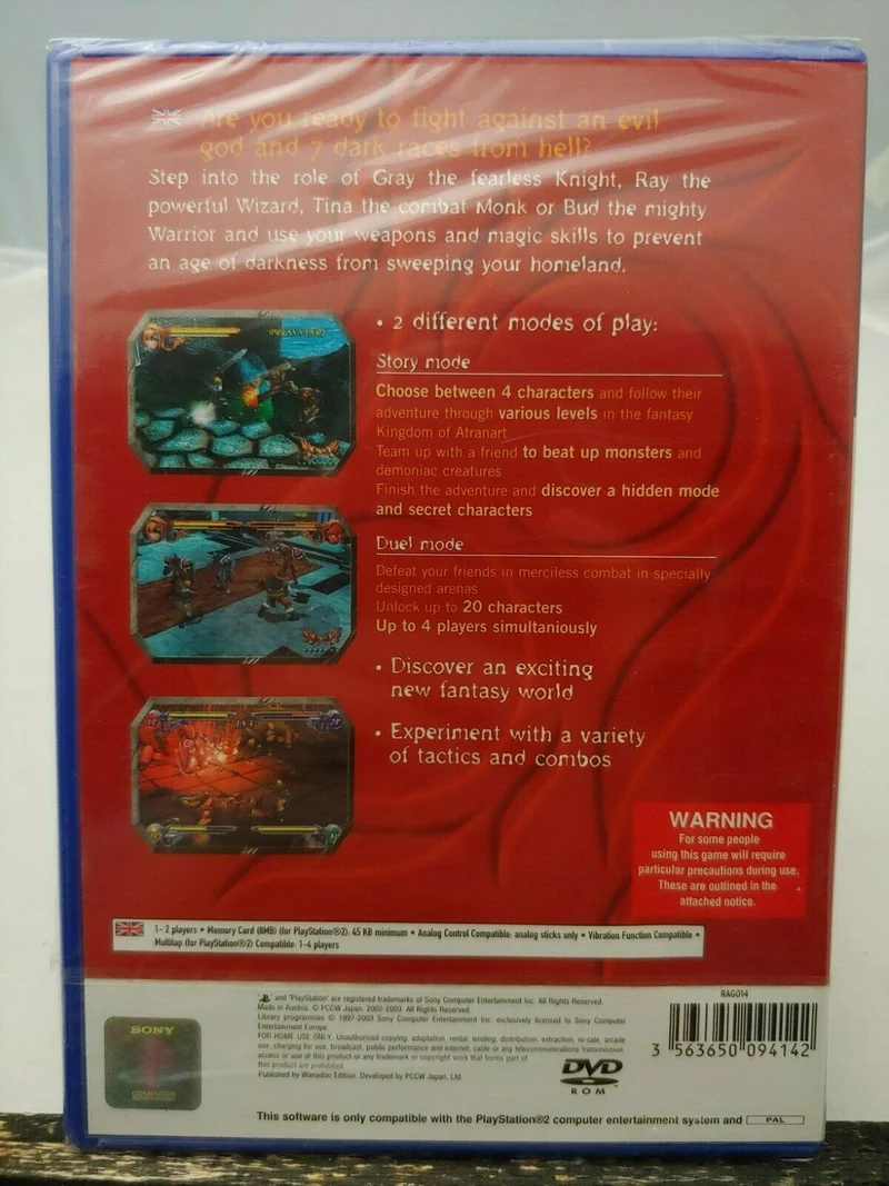RAGING BLADES PS2