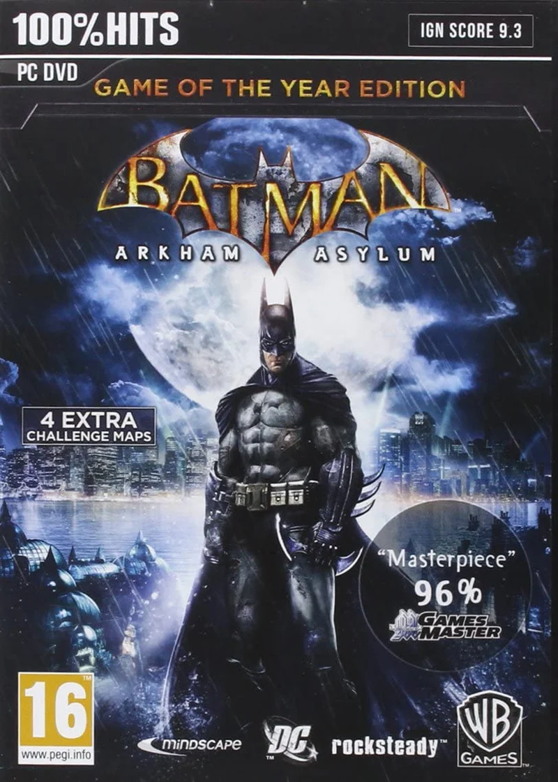 BATMAN ARKHAM ASYLUM GAME OF THE YEAR EDITION PC EDIZIONE REGNO UNITO