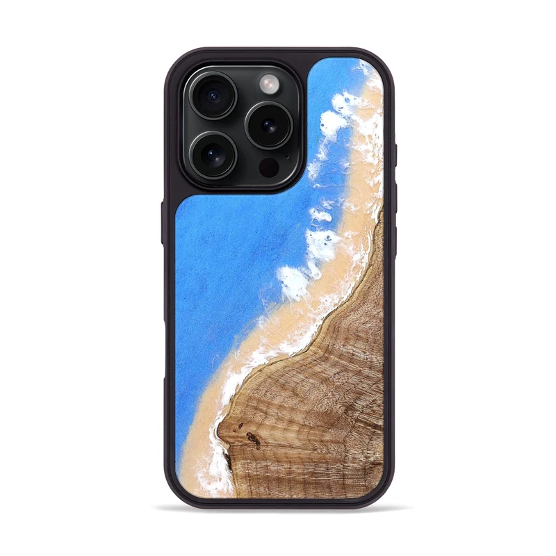 iPhone 16 Pro Wood Phone Case - Wash (Coastal, 829653)