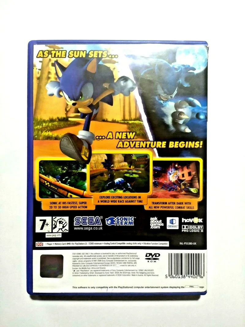SONIC UNLEASHED PS2