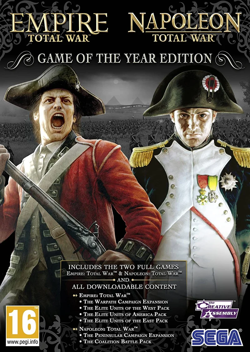 EMPIRE TOTAL WAR + NAPOLEON TOTAL WAR GAME OF THE YEAR EDITION PC EDIZIONE REGNO UNITO