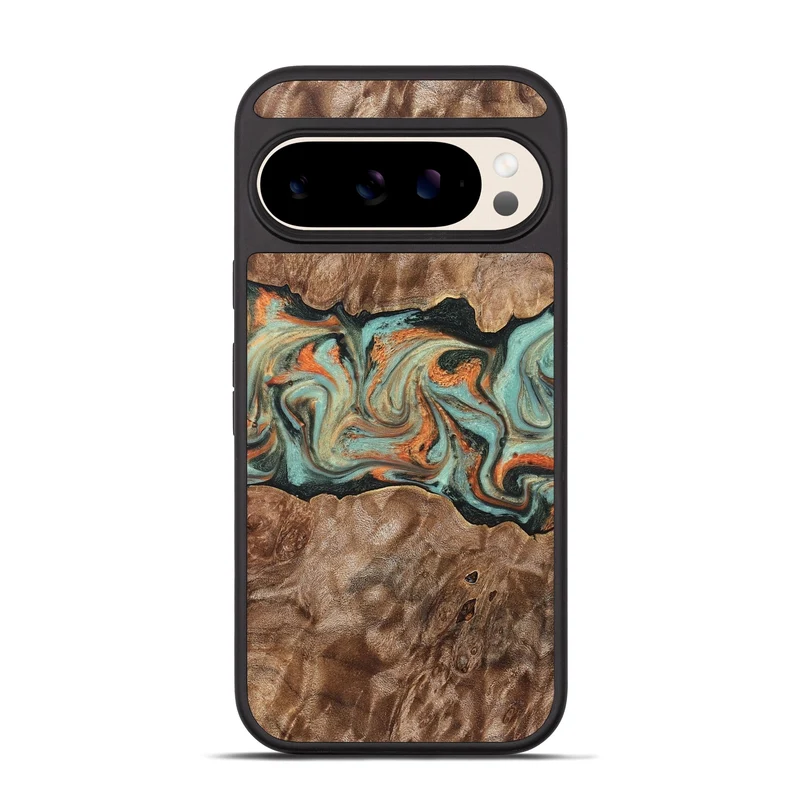 Pixel 10 Pro Wood Phone Case - Brandyn (Green, 829395)