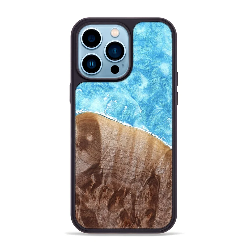 iPhone 14 Pro Max Wood Phone Case - Elenora (Coastal, 829651)