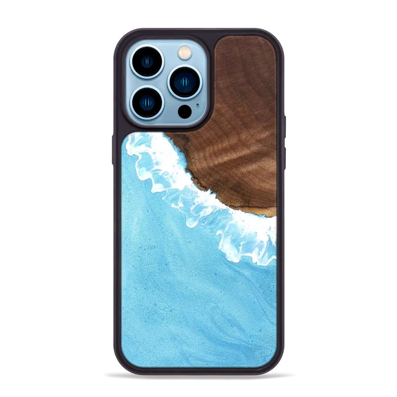 iPhone 14 Pro Max Wood Phone Case - Novalee (Coastal, 829647)
