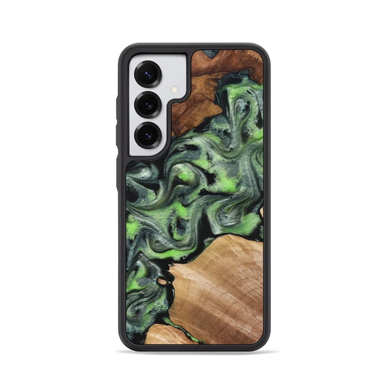 Galaxy S25 Wood Phone Case - Roni (Green, 829396)