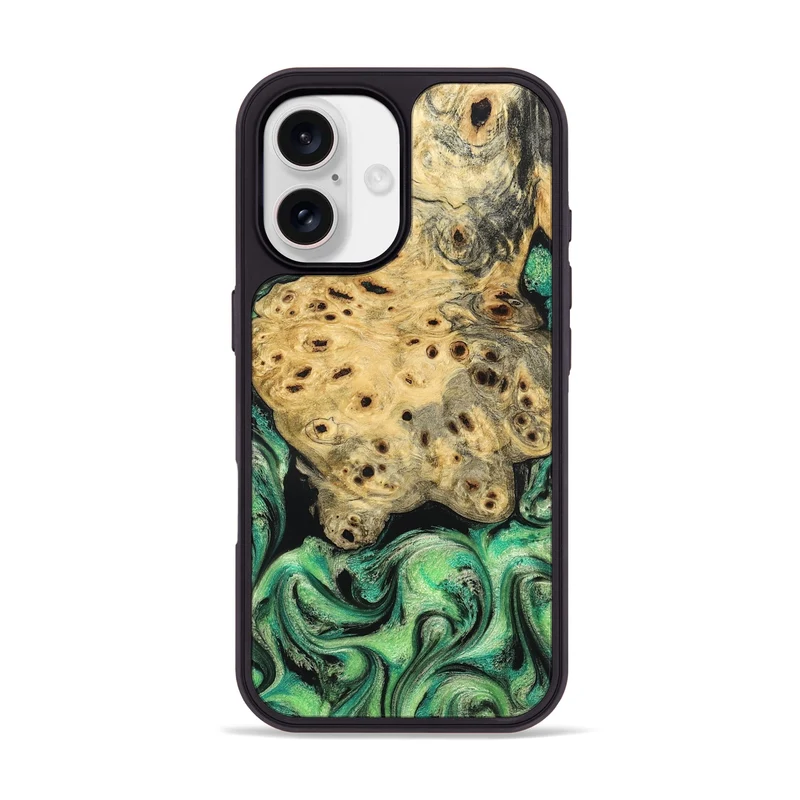 iPhone 17 Wood Phone Case - Stella (Green, 829394)