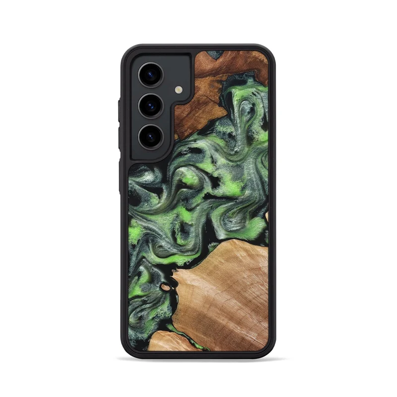 Galaxy S24 Wood Phone Case - Roni (Green, 829396)