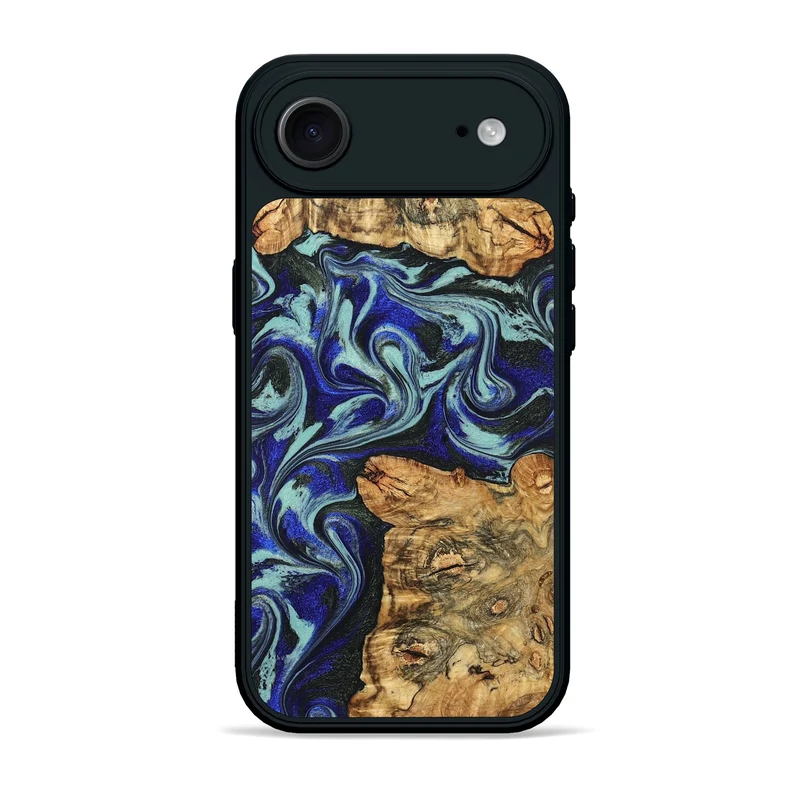 iPhone 17 Air Wood Phone Case - Ina (Blue, 829397)