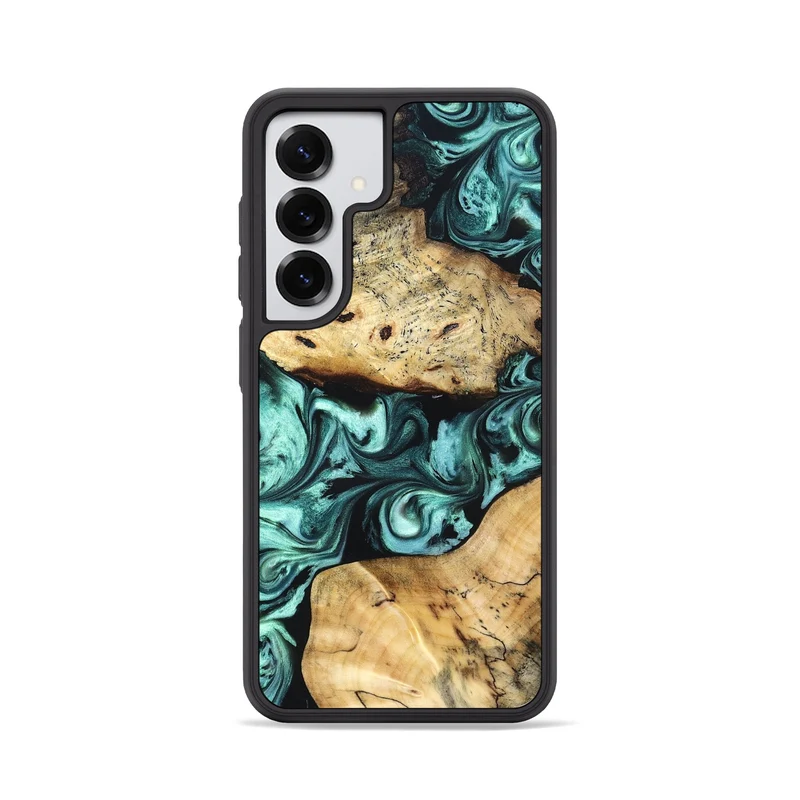 Galaxy S25 Wood Phone Case - Kasey (Green, 829390)