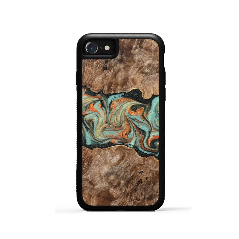iPhone SE Wood Phone Case - Brandyn (Green, 829395)