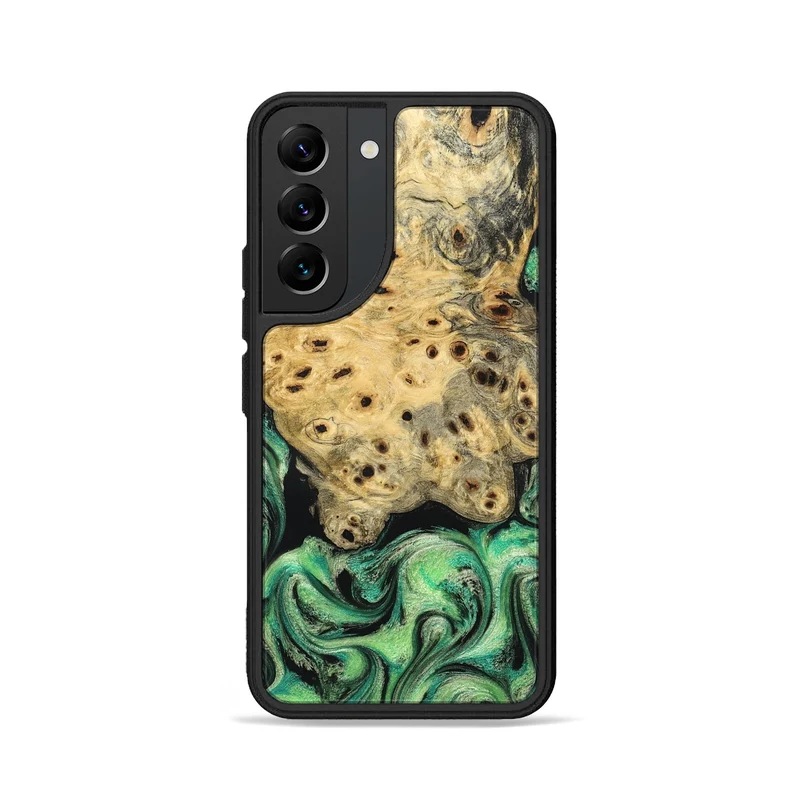 Galaxy S22 Wood Phone Case - Stella (Green, 829394)