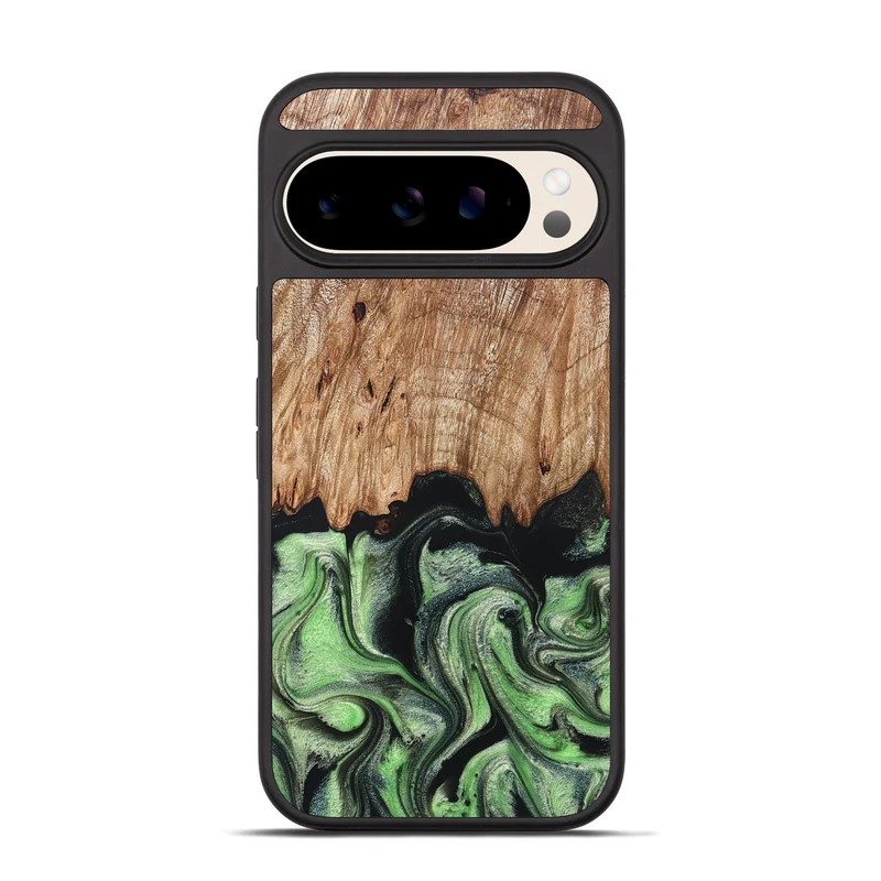 Pixel 10 Pro Wood Phone Case - Maximus (Green, 829389)