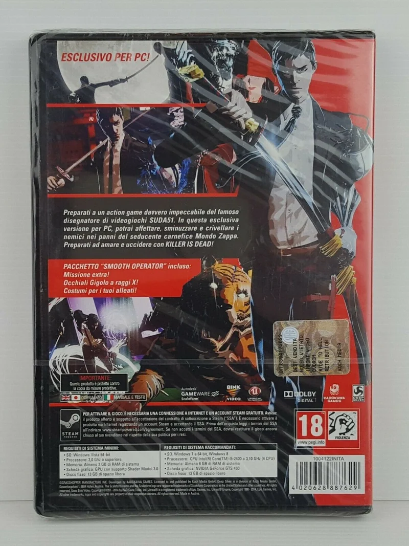 KILLER IS DEAD NIGHTMARE EDITION PC EDIZIONE ITALIANA