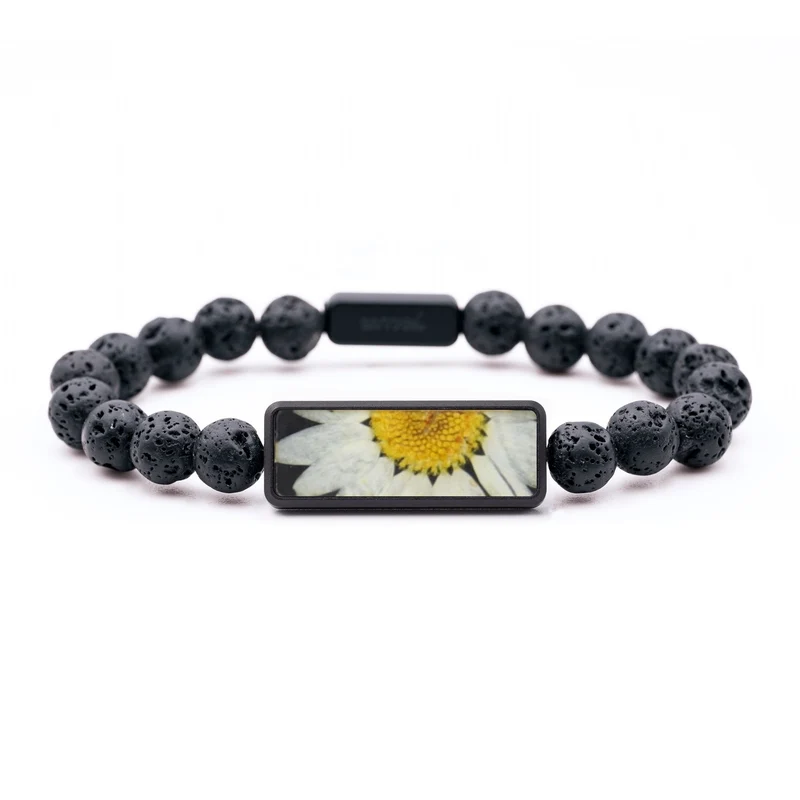 Lava Bead Wood Bracelet - Romeo (Bloom, 829606)