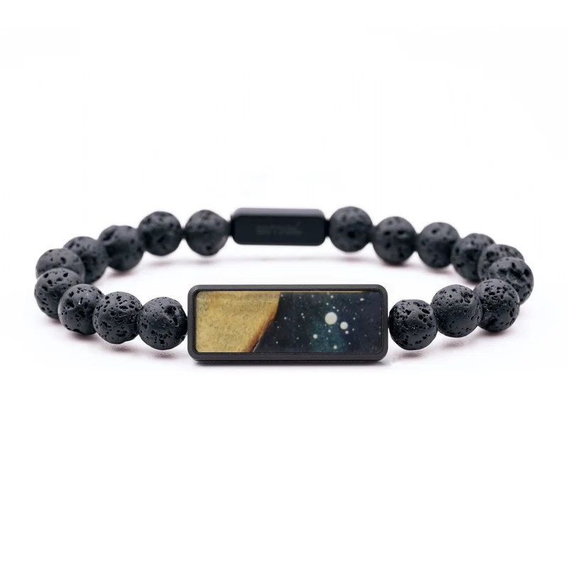 Lava Bead Wood Bracelet - Oaklynn (Cosmos, 829604)