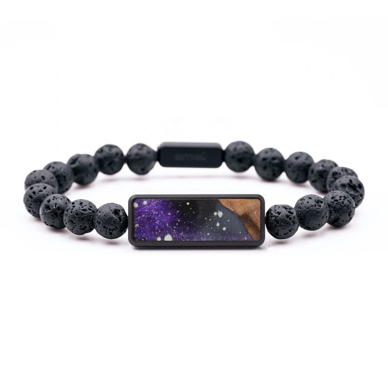 Lava Bead Wood Bracelet - Kassidy (Cosmos, 829600)