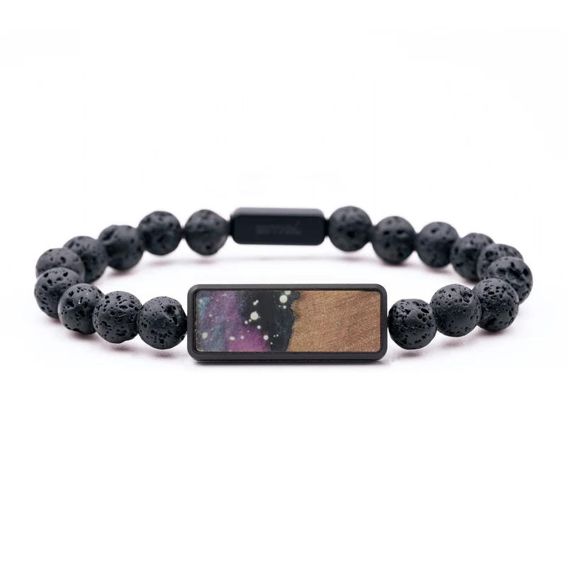 Lava Bead Wood Bracelet - Lennon (Cosmos, 829598)