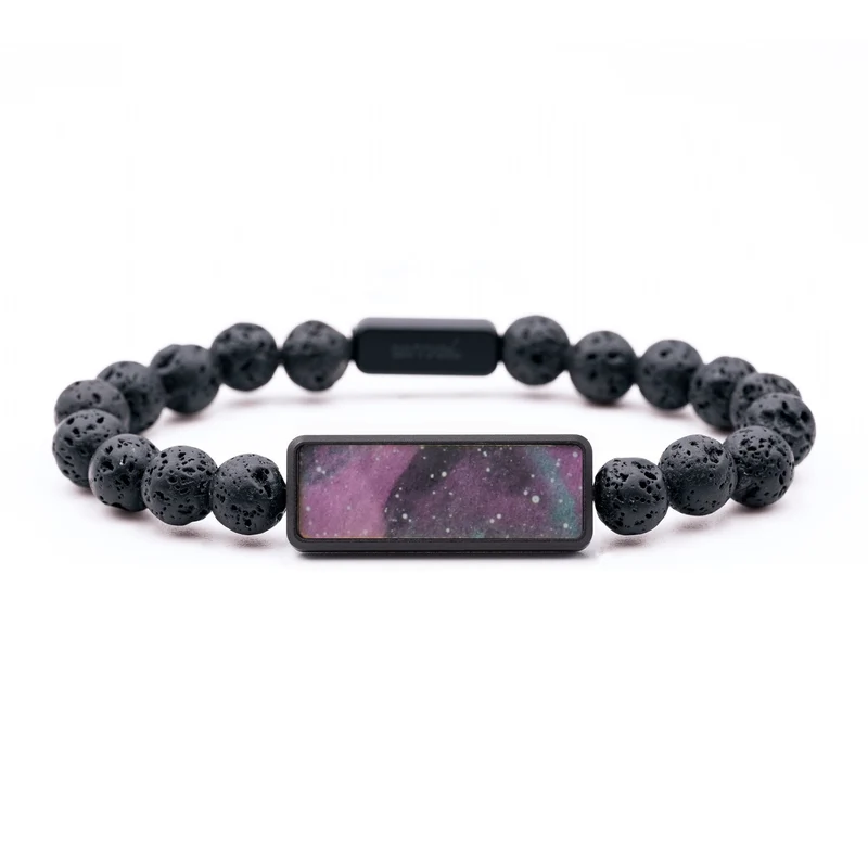 Lava Bead Wood Bracelet - Kathryn (Cosmos, 829596)