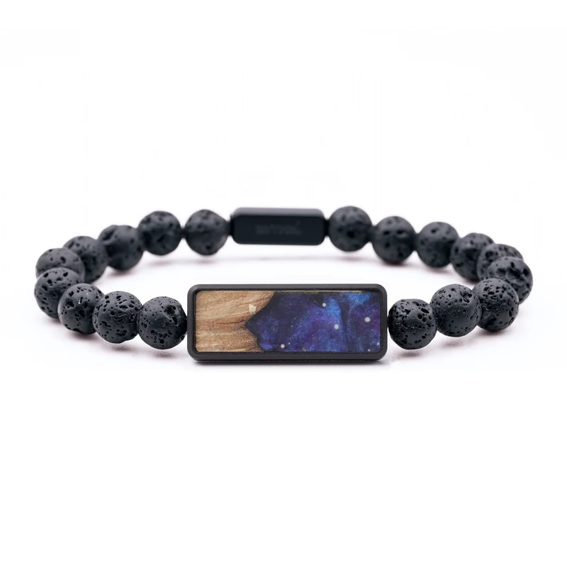 Lava Bead Wood Bracelet - Layla (Cosmos, 829590)