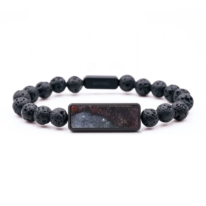 Lava Bead Wood Bracelet - Dewey (Cosmos, 829589)