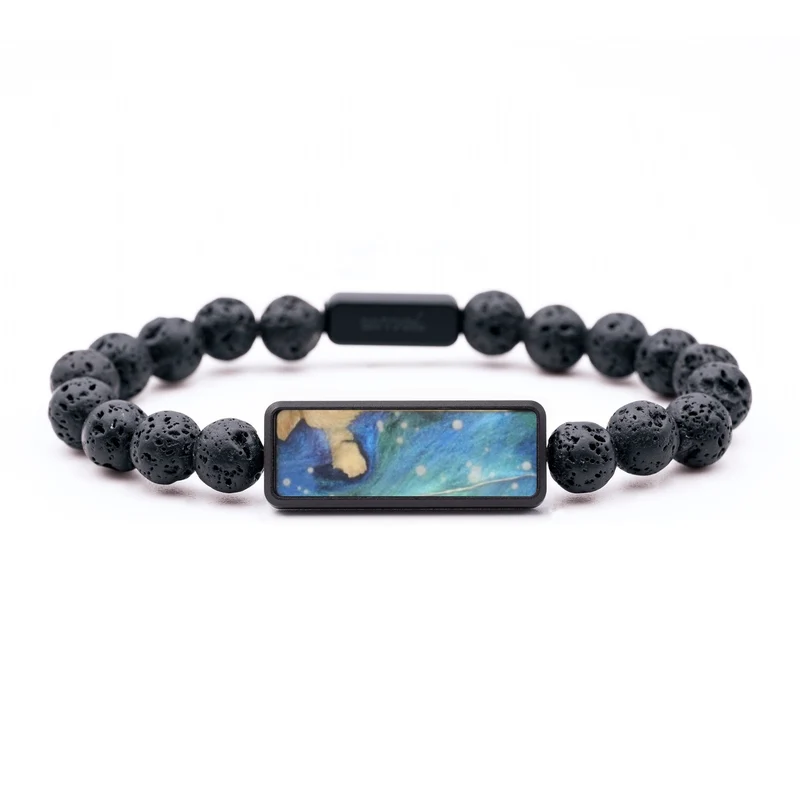 Lava Bead Wood Bracelet - Octavia (Cosmos, 829588)