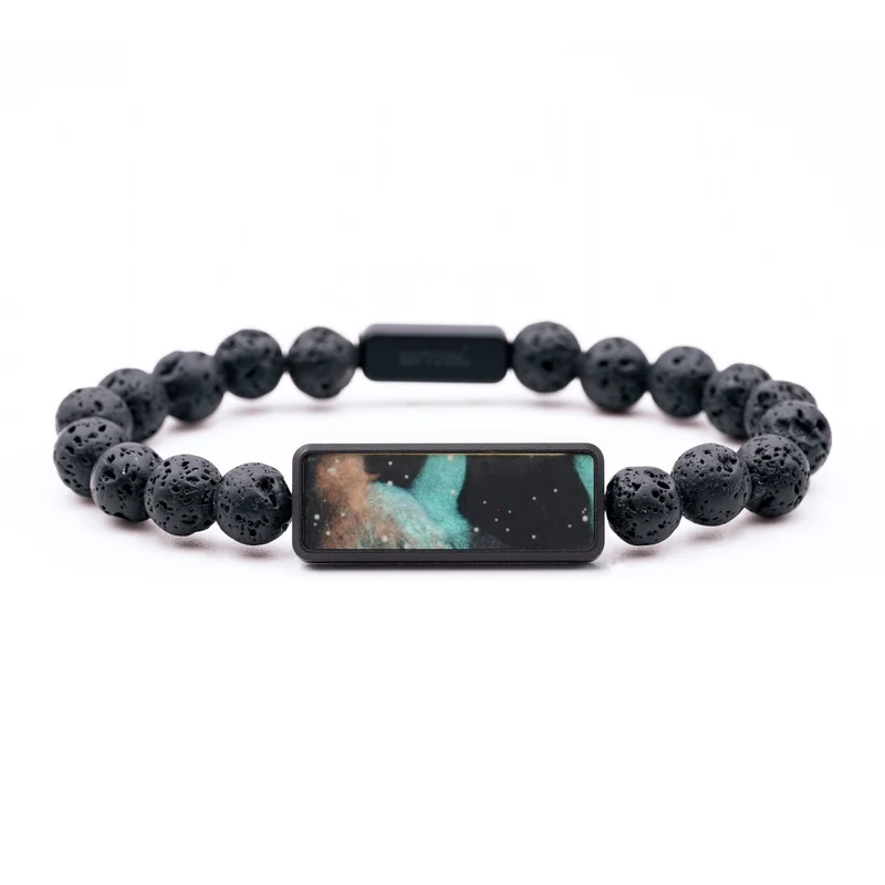 Lava Bead Wood Bracelet - Monica (Cosmos, 829585)