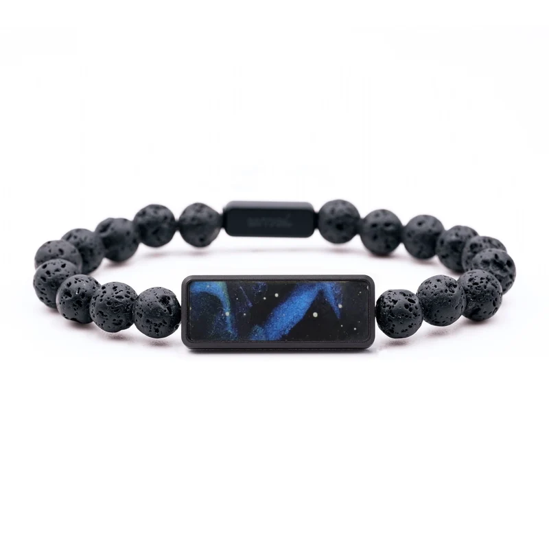 Lava Bead Wood Bracelet - Trey (Cosmos, 829581)